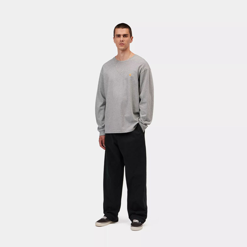Camiseta Carhartt WIP: LS Chase T-Shirt (Grey Heather Gold)