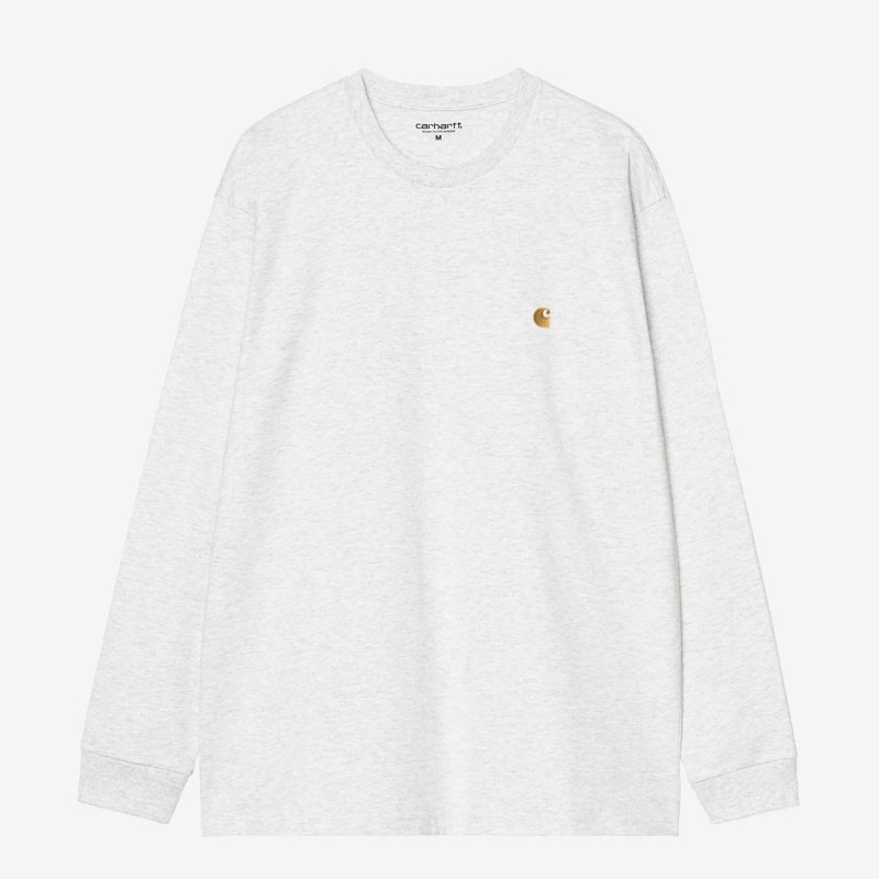 Camiseta Carhartt WIP: LS Chase T-Shirt (Ash Heather Gold)