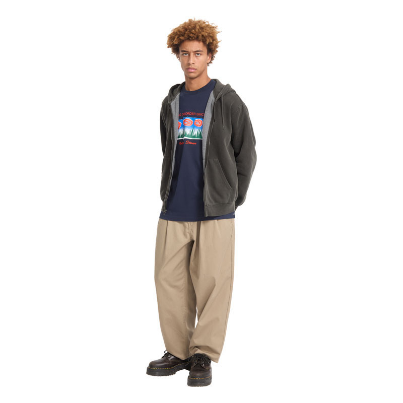 Sudadera Volcom: Single Stone Pw Zip (Rinsed Black)