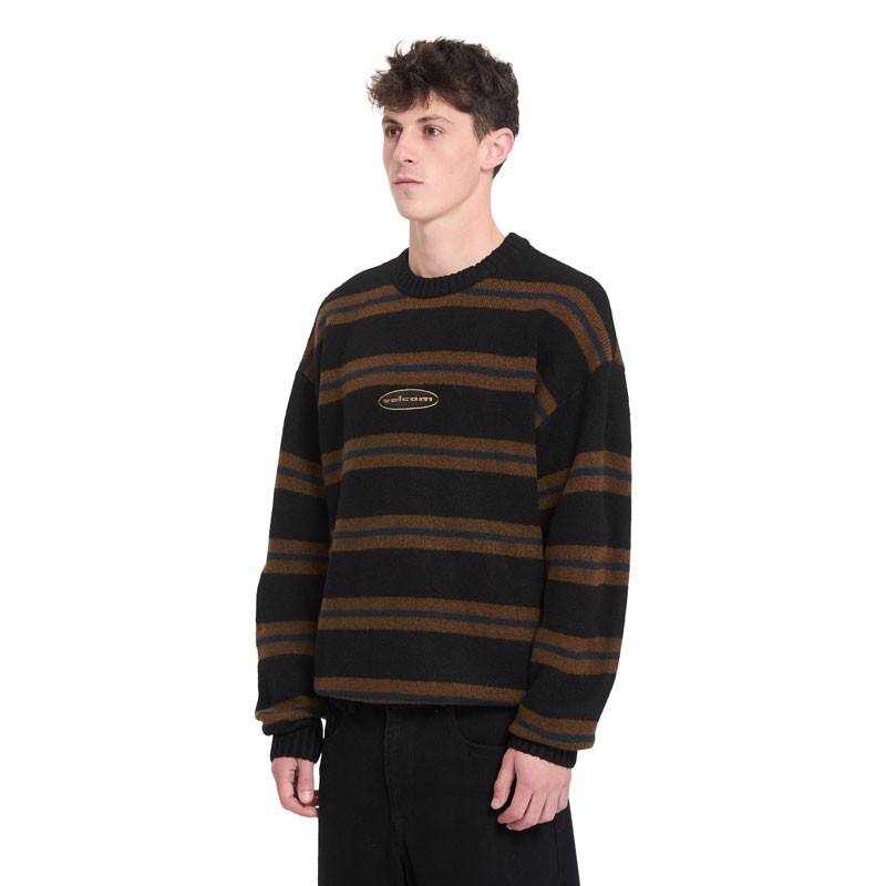 Jersey Volcom: Striperstand Sweater (Black)