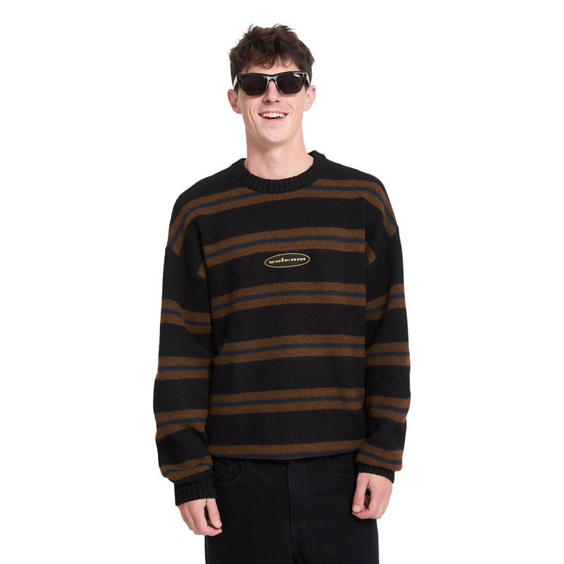 Jersey Volcom: Striperstand Sweater (Black)