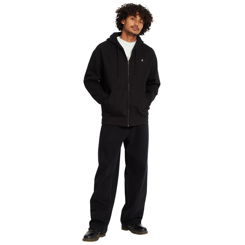 Sudadera Volcom: Single Stone Zip (Black)