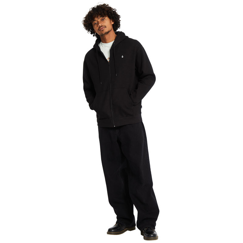 Sudadera Volcom: Single Stone Zip (Black)