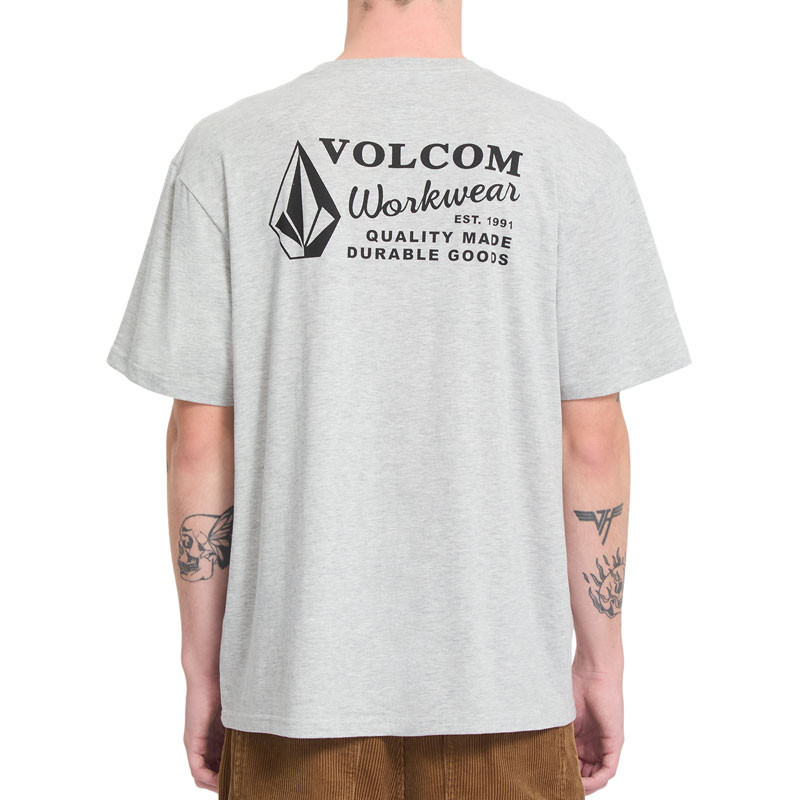 Camiseta Volcom: Workwear Bsc Sst (Heather Grey)
