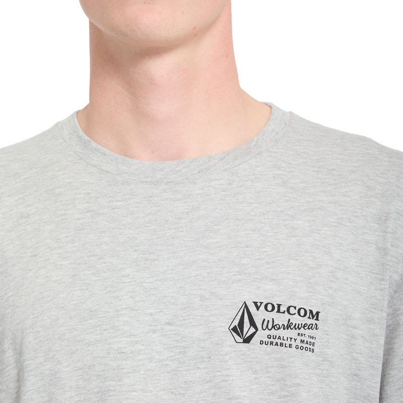 Camiseta Volcom: Workwear Bsc Sst (Heather Grey)
