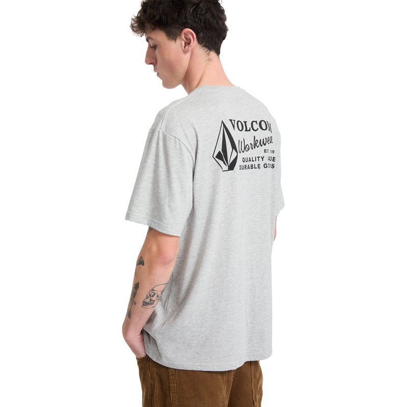 Camiseta Volcom: Workwear Bsc Sst (Heather Grey)