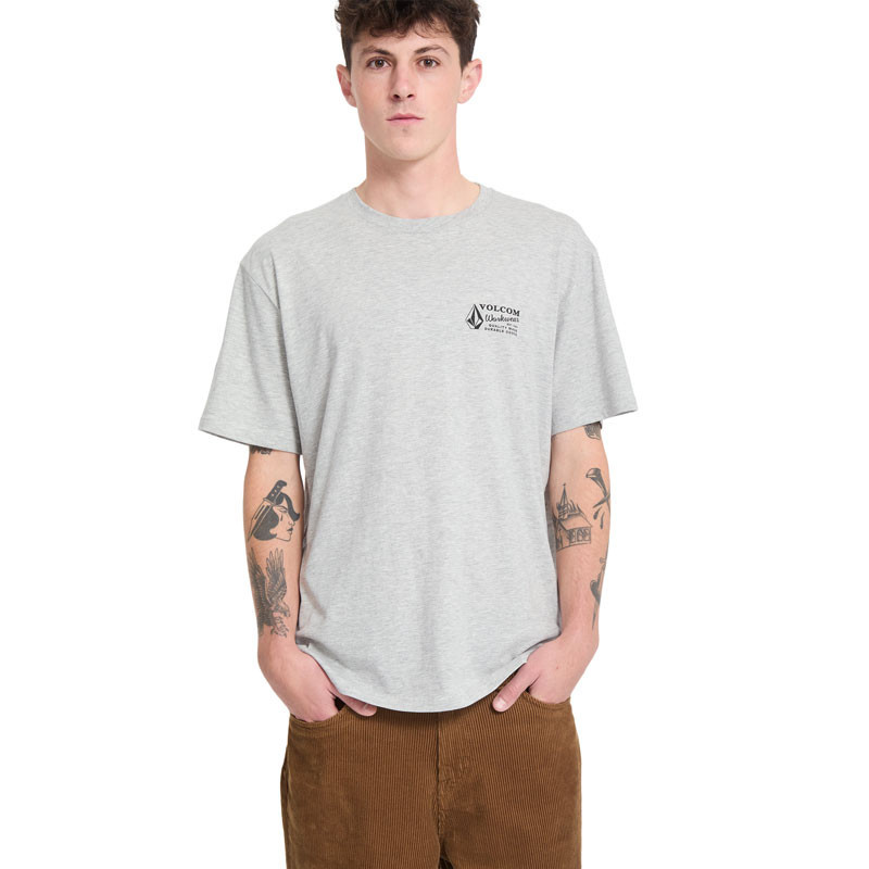 Camiseta Volcom: Workwear Bsc Sst (Heather Grey)