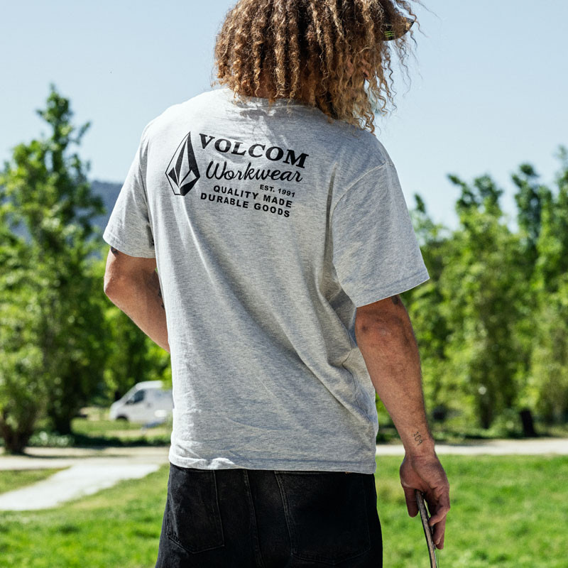 Camiseta Volcom: Workwear Bsc Sst (Heather Grey)