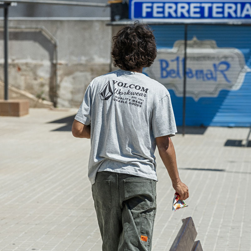 Camiseta Volcom: Workwear Bsc Sst (Heather Grey)