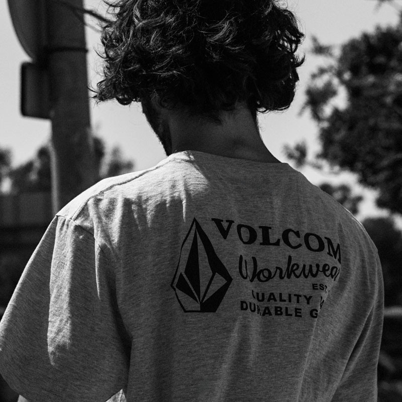 Camiseta Volcom: Workwear Bsc Sst (Heather Grey)