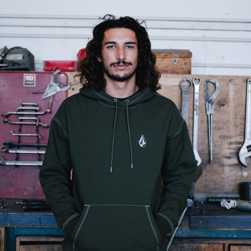 Sudadera Volcom: Skidder Po (Scarab)