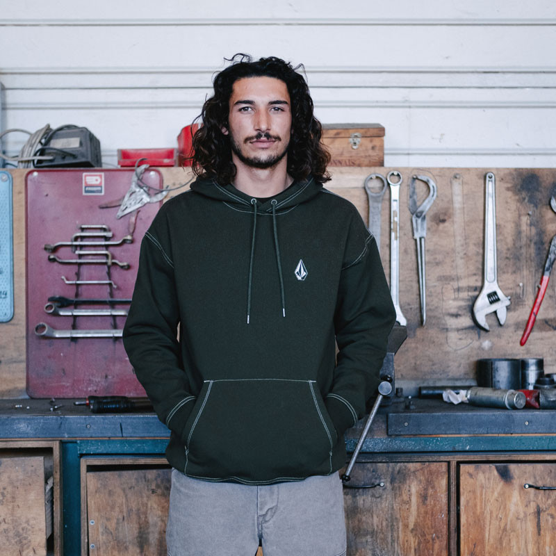Sudadera Volcom: Skidder Po (Scarab)