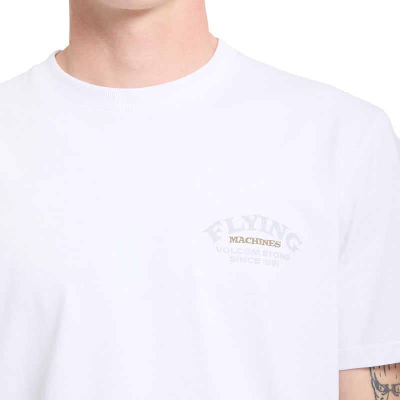 Camiseta Volcom: Flying Machine Sst (White)