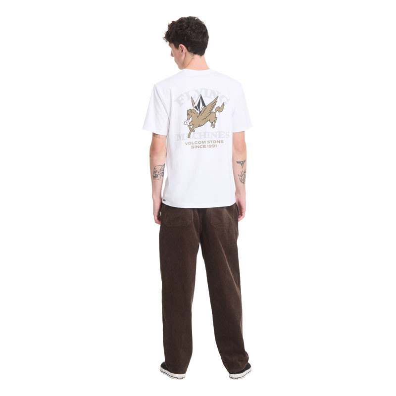 Camiseta Volcom: Flying Machine Sst (White)