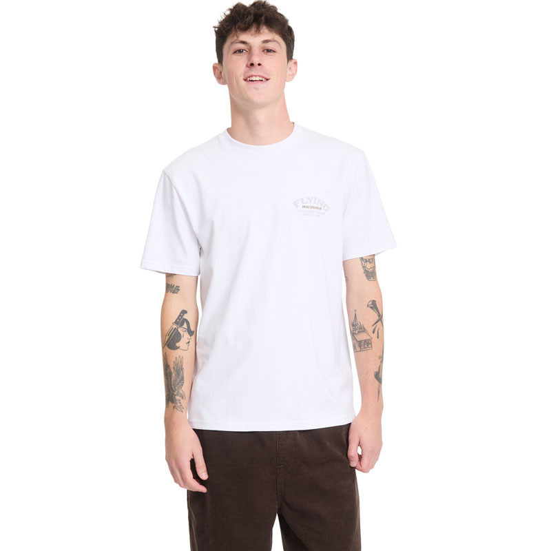 Camiseta Volcom: Flying Machine Sst (White)