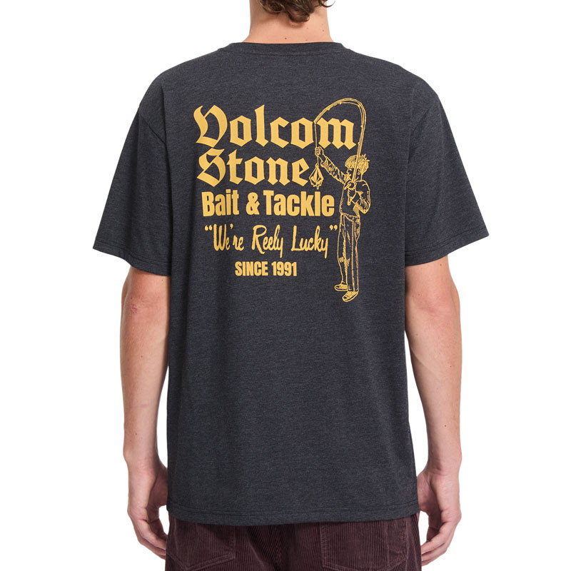 Camiseta Volcom: Reely Lucky Hth Sst (Heather Black)
