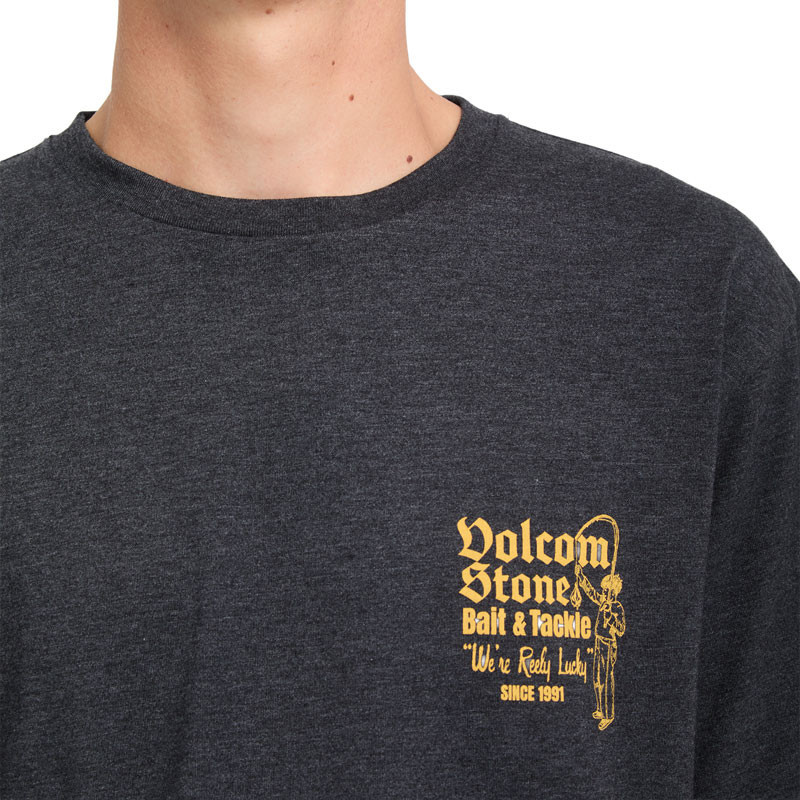 Camiseta Volcom: Reely Lucky Hth Sst (Heather Black)