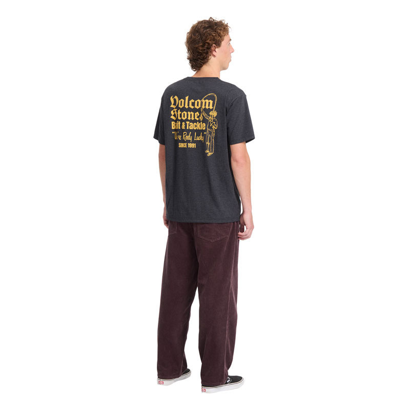Camiseta Volcom: Reely Lucky Hth Sst (Heather Black)