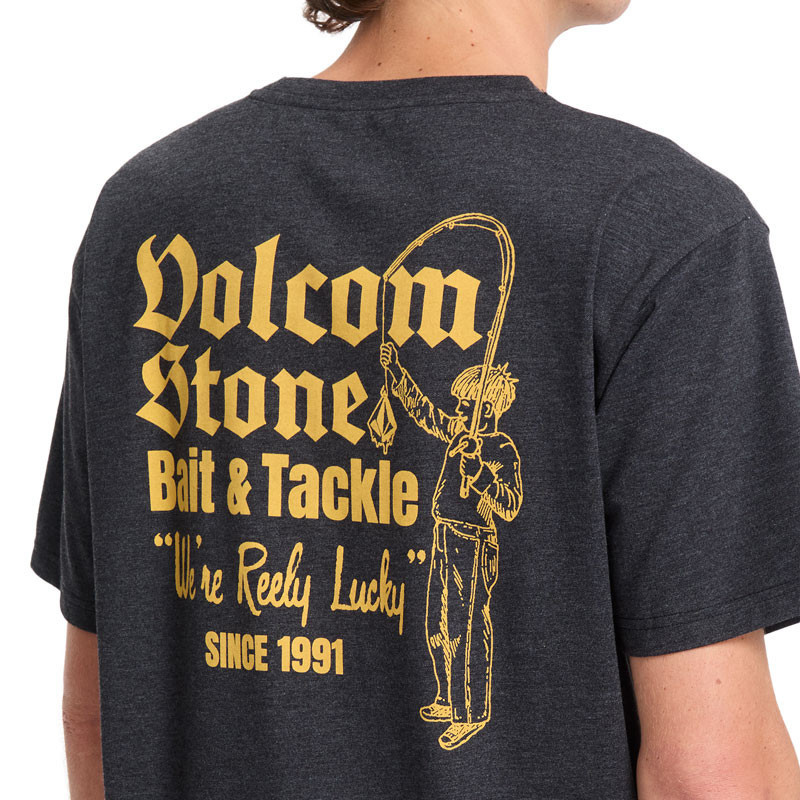 Camiseta Volcom: Reely Lucky Hth Sst (Heather Black)