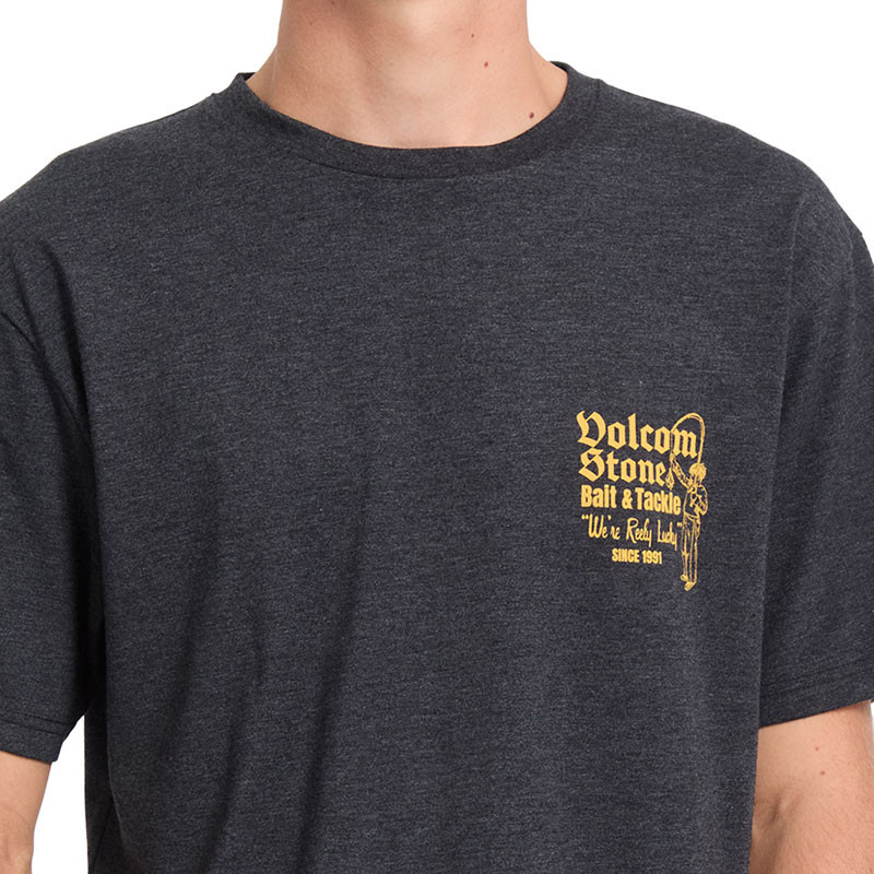 Camiseta Volcom: Reely Lucky Hth Sst (Heather Black)