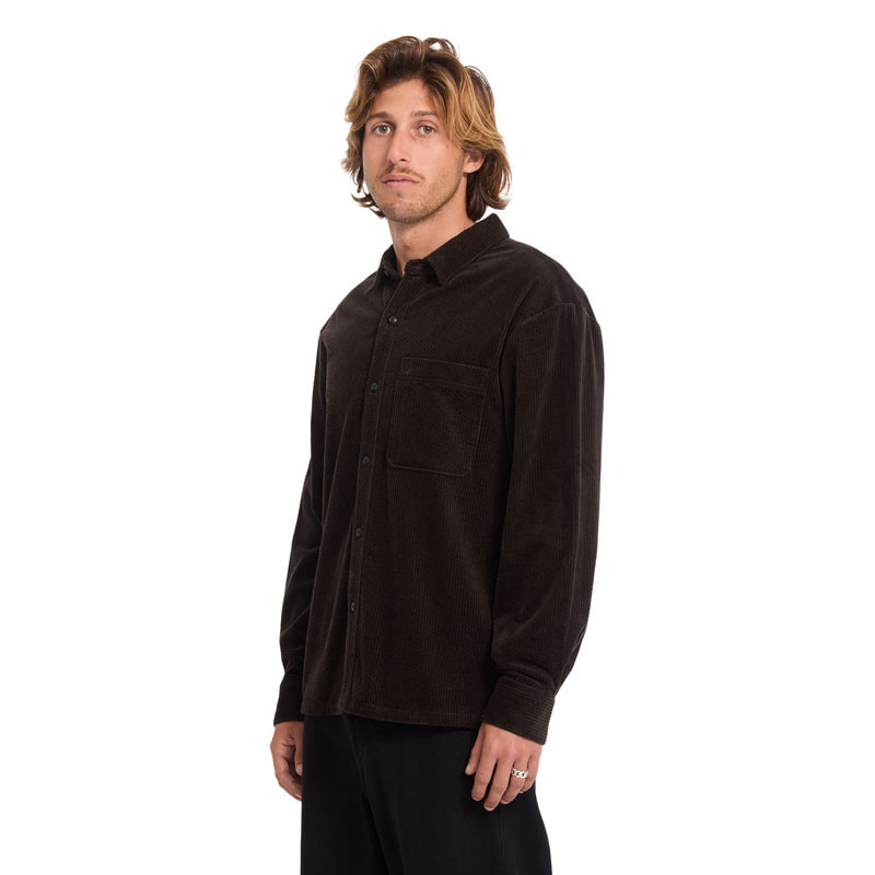 Camisa Volcom: Fostered II Cord LS (Cacao)