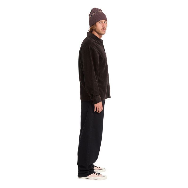 Camisa Volcom: Fostered II Cord LS (Cacao)
