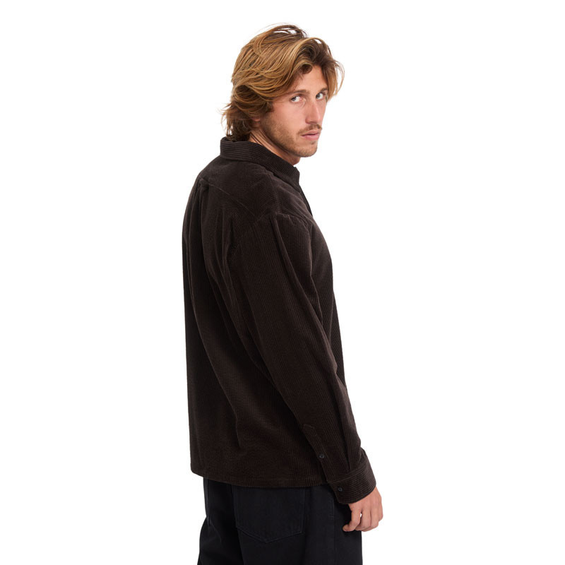Camisa Volcom: Fostered II Cord LS (Cacao)