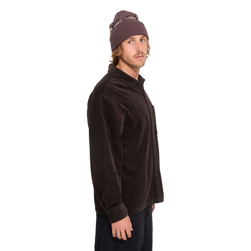 Camisa Volcom: Fostered II Cord LS (Cacao)