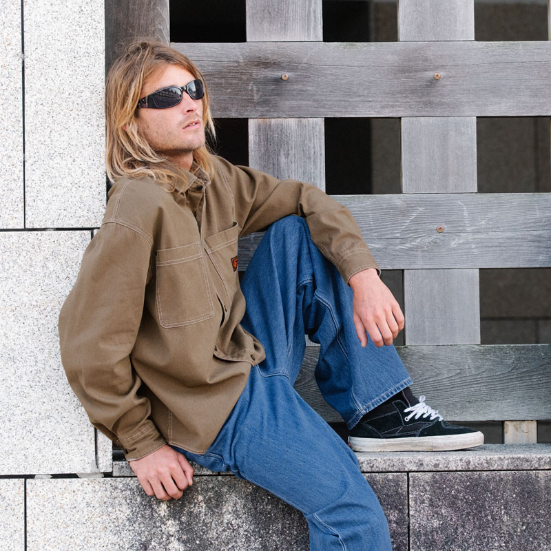 Camisa Volcom: Fostered II Cord LS (Cacao)