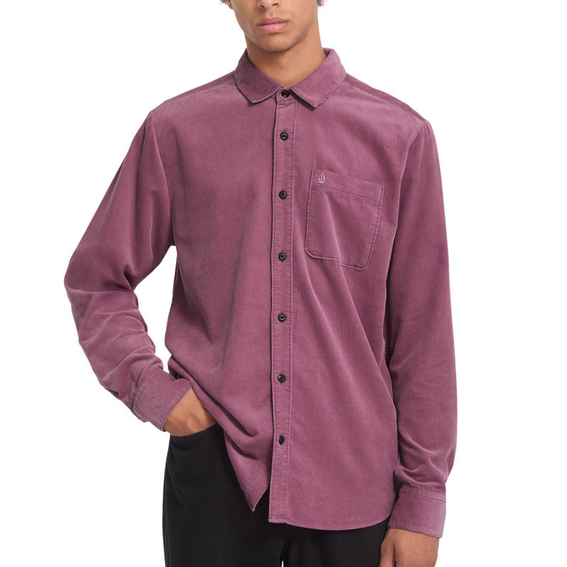 Camisa Volcom: Zander Cord LS (Orchid)