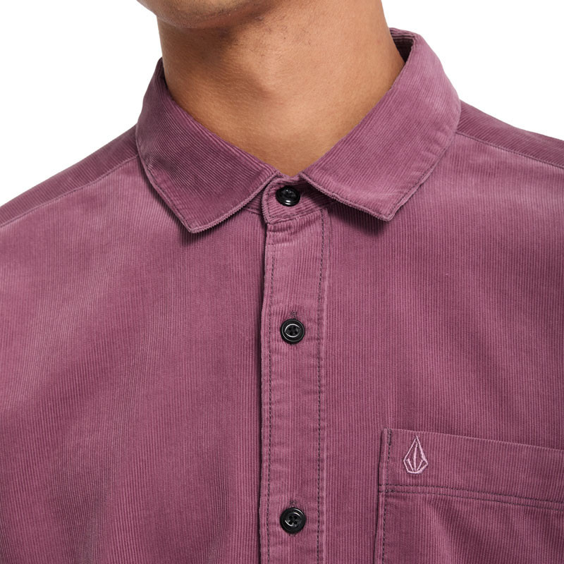 Camisa Volcom: Zander Cord LS (Orchid)
