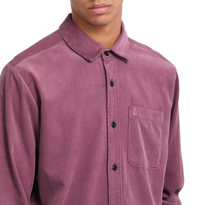 Camisa Volcom: Zander Cord LS (Orchid)