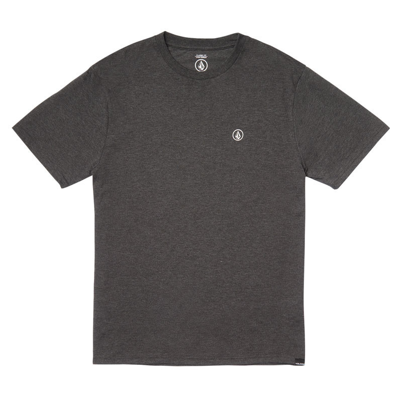 Camiseta Volcom: Circle Blanks Hth Sst (Heather Black)