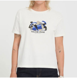 Camiseta Volcom: Fa Carrau  SS Tee 2 (Off White)