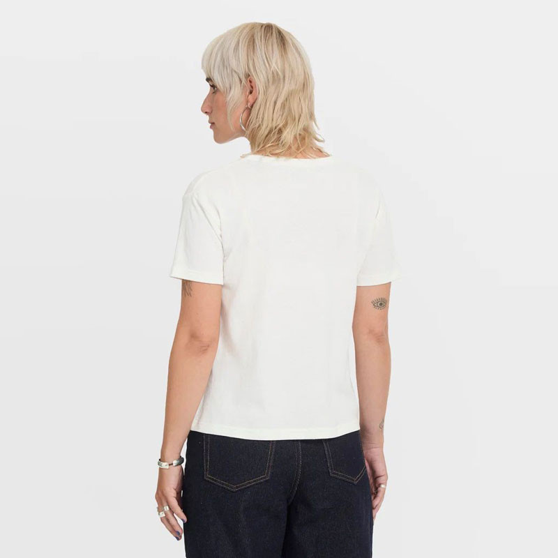 Camiseta Volcom: Fa Carrau  SS Tee 2 (Off White)