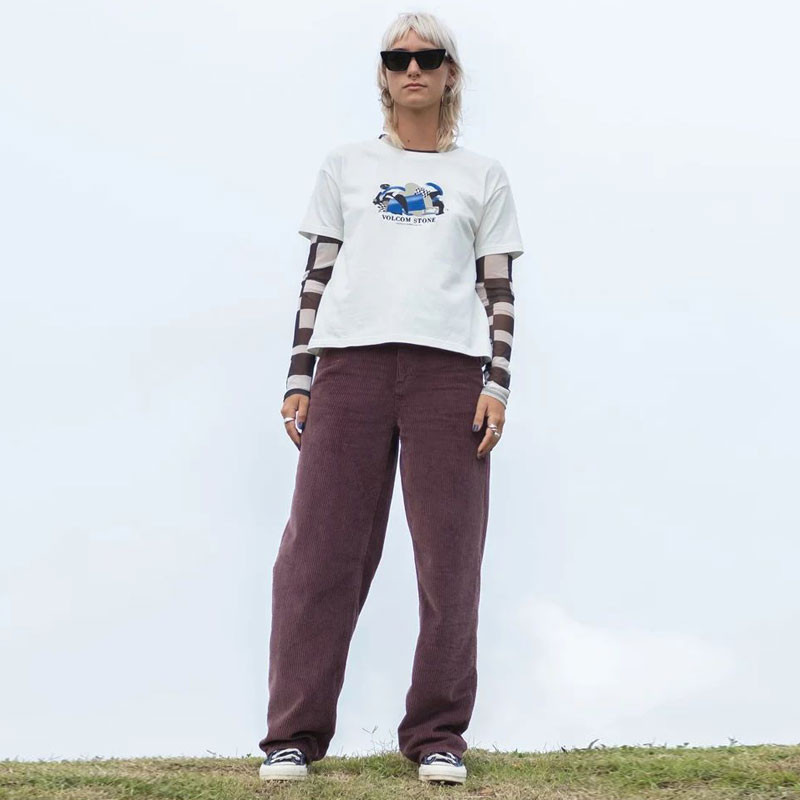 Camiseta Volcom: Fa Carrau  SS Tee 2 (Off White)