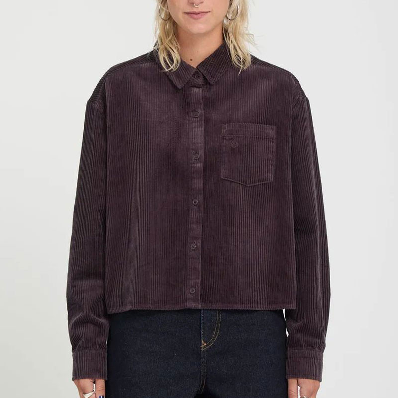 Camisa Volcom: Weellow Cord Shirt (Raisin)