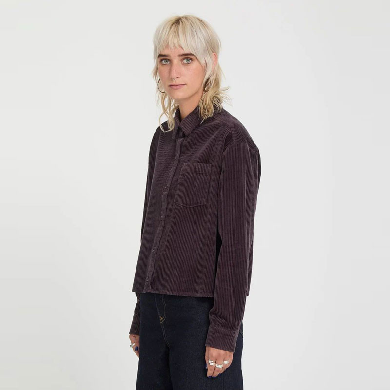 Camisa Volcom: Weellow Cord Shirt (Raisin)