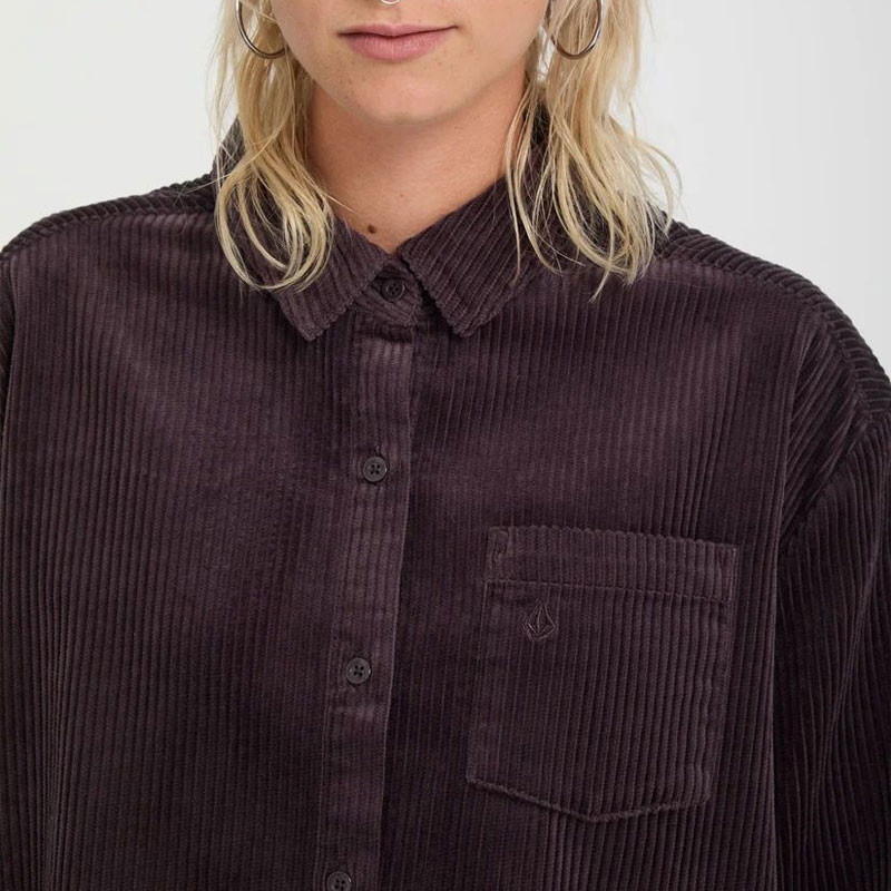 Camisa Volcom: Weellow Cord Shirt (Raisin)