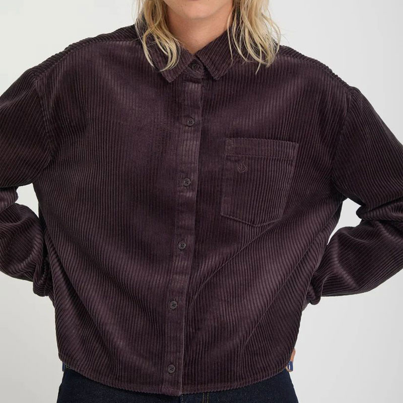 Camisa Volcom: Weellow Cord Shirt (Raisin)