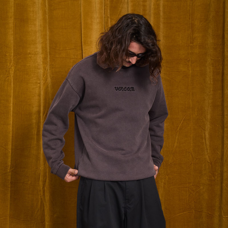 Sudadera Volcom: Big Stone Crew (Raisin)
