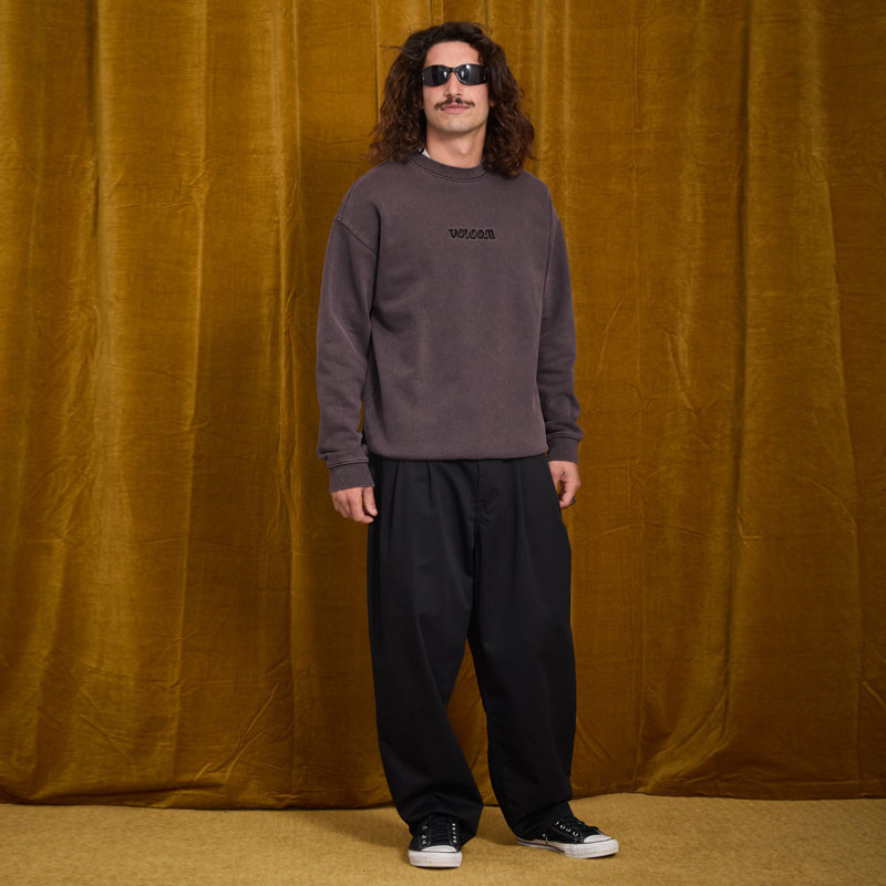 Sudadera Volcom: Big Stone Crew (Raisin)
