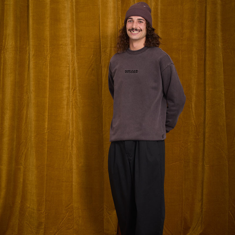 Sudadera Volcom: Big Stone Crew (Raisin)