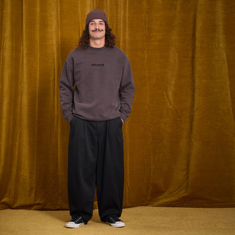 Sudadera Volcom: Big Stone Crew (Raisin)