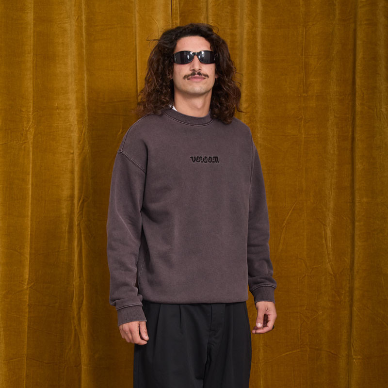 Sudadera Volcom: Big Stone Crew (Raisin)