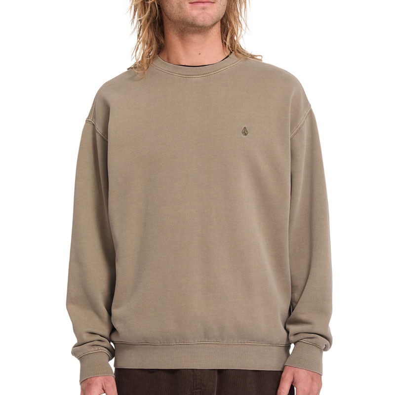Sudadera Volcom: Single Stone Pw Crew (Earth)