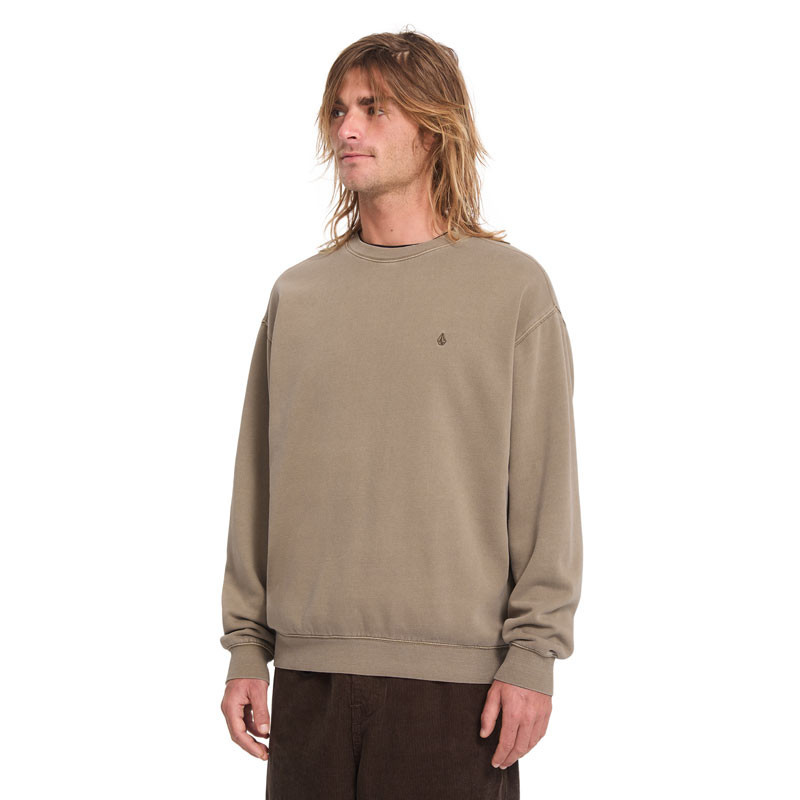 Sudadera Volcom: Single Stone Pw Crew (Earth)