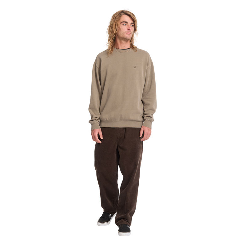Sudadera Volcom: Single Stone Pw Crew (Earth)