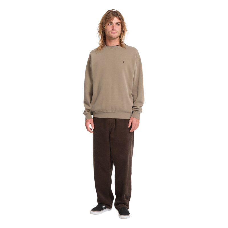 Sudadera Volcom: Single Stone Pw Crew (Earth)