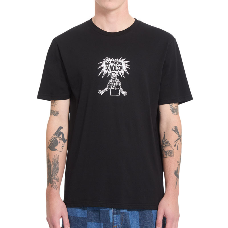 Camiseta Volcom: I Go Psycho Bsc Sst (Black)